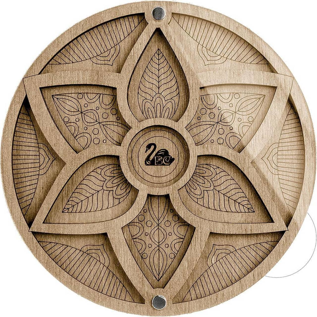 Wonderland Crafts 5.5" 6-Leaf Flower Bead Organizer with Transparent Cover